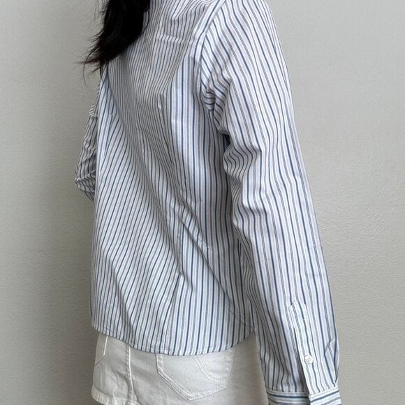 Women's White and Blue Polo-shirts - Picture 2 of 3